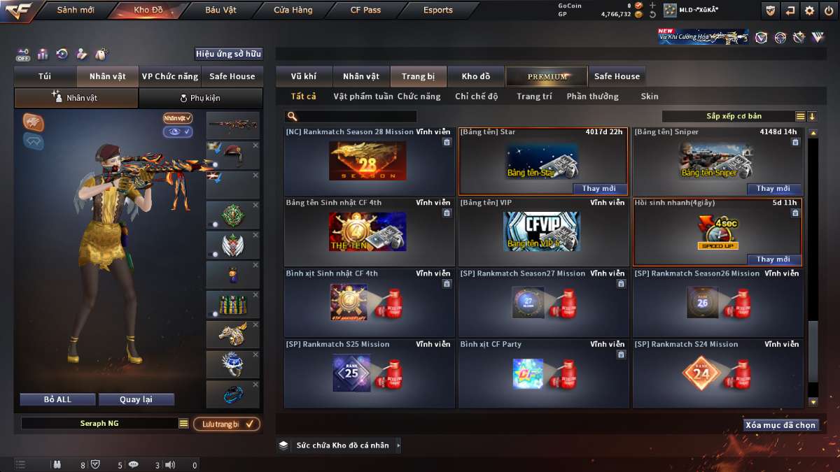 shop acc cf uy tin gia re